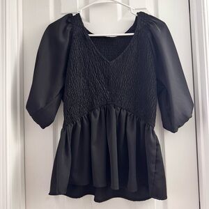 Elegant Black Women's Top